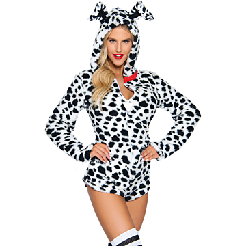 Leg Avenue Pure Perfection Darling Dalmatian White