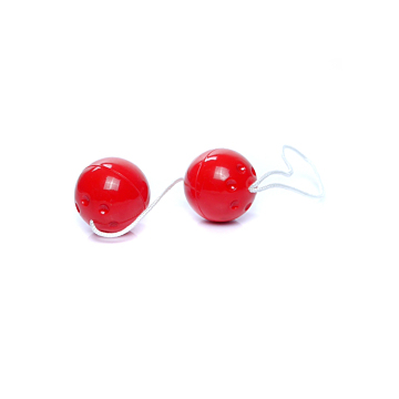 Kinksters Red Kulki-Duo-Balls: ABS/PVC Metal