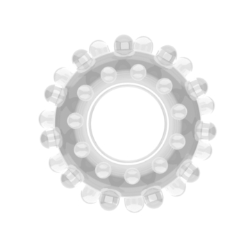 Lovetoy Power Plus Cockring 7 Transparent TPE/TPR