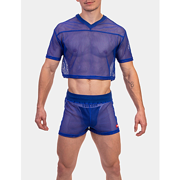 Barcode Berlin Ferry Blue Mesh Tee Polyester