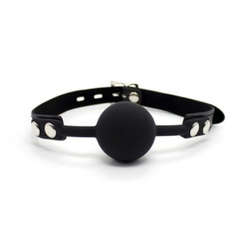 Άγνωστη μάρκα Silence is Golden Black Ball Gag with Block
