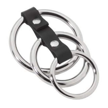 Kinksters Black Cock Rings Metal