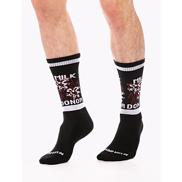 Barcode Berlin Gym Socks Milk Donor White