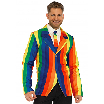 Leg Avenue Rainbow Clown Suit Multi Color