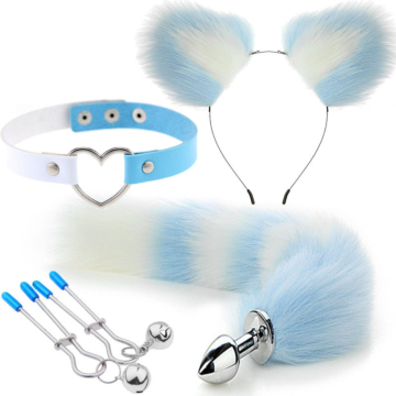 Two-Tone Fetish Set- White