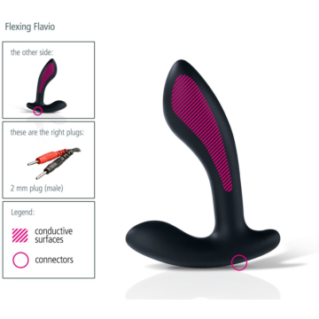 Mystim Flexing Flavio Black Silicone