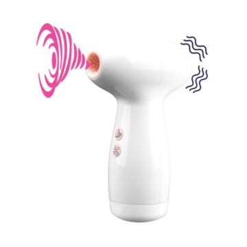 Loving Joy Silicone Suction Vibrator White