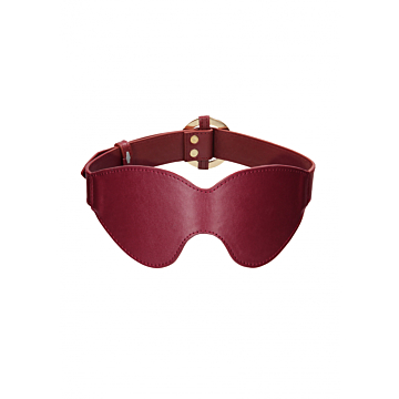 Shots Media's Ouch Halo Eye Mask in Burgundy - Vegan Leather