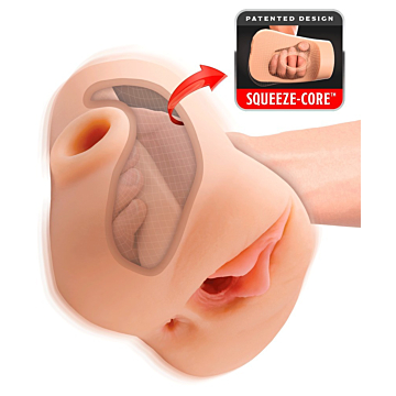 Pdx Plus Double Pounder Vibrating Squeeze Stroker