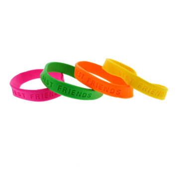 Besties Neon Bracelet Set Multi Color