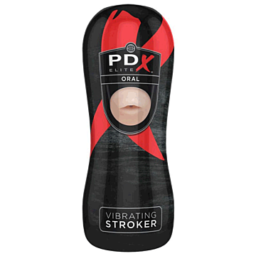 Pipedream PDX Elite Vibrating Stroker Oral Skin TPE.