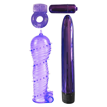 Pipedream Classix Ultimate Pleasure Couples Kit 18cm Purple