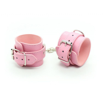 Toyz4lovers Pretty in Pink Leather Cuffs Belt.