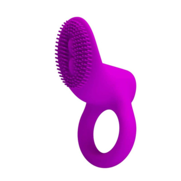 Penis ring - Pretty Love Cobra Silicone Cockring With Clitoral Stimulation, Black