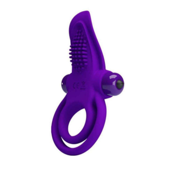 Vibrant Purple Silicone Penis Ring - Pretty Love
