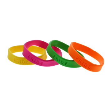 Neon Pride Silicone Bracelets MultiColor
