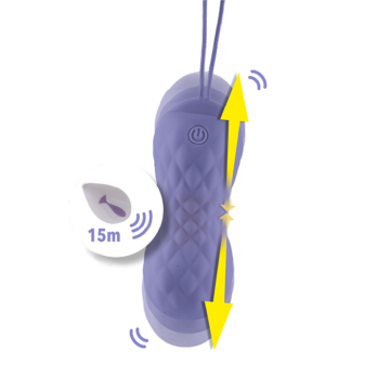 Feelztoys Purple Love Balls: Remote Control