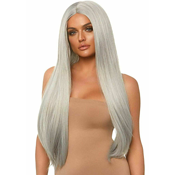 Leg Avenue Silver Straight Wig Gray