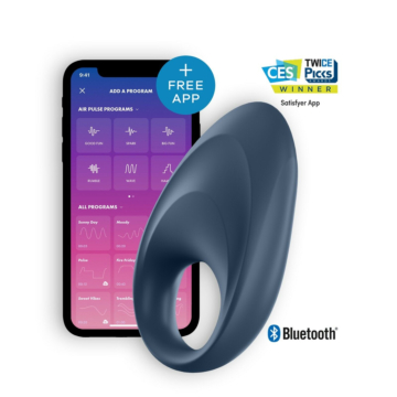 Satisfyer Intensify Black Cock Ring ABS/PVC/Silicone