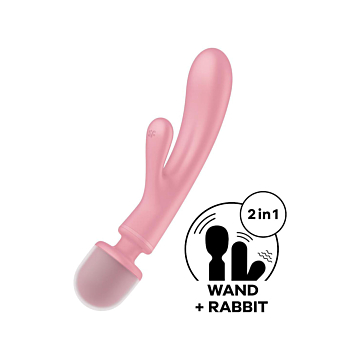 Satisfyer Triple Lover Rabbit And Wand Vibrator
