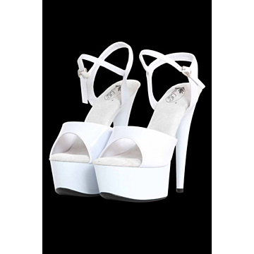 Soiemio's SGS55V 14cm White Platform Heels