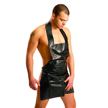 Kinksters Black Latex Apron