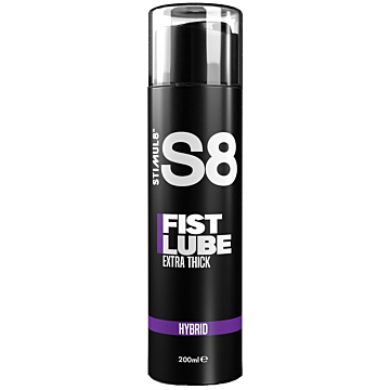 S8 Extreme Hybrid Fist Lube 200ml - Natural  Silicone -Water Based Long Lasting