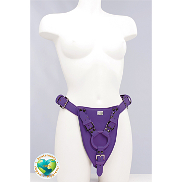 Carmen Rivera Fuchsia Vegan Leather Strap-On.