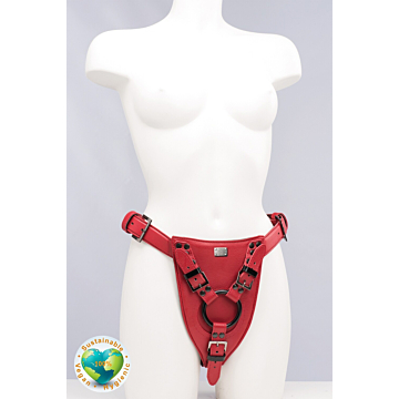 Carmen Rivera Dark Red Vegan Leather Harness