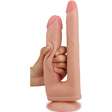 Lovetoy Skinlike DP Cock - Skin TPE/TPR