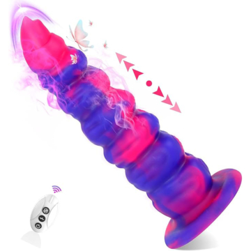 Thrusting Fantasy Vibrating Dildo Remote Control 9 Vibration Modes 3 Thrusting Modes