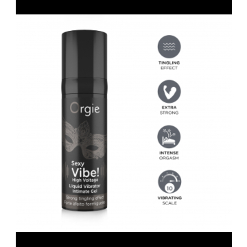 Orgie Sexy Vibe! High Voltage - Electric Black.