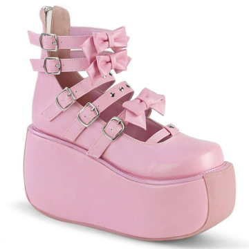 Pleaser Pink Ankle Boot with Back Zip
