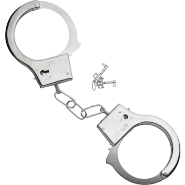 Hand Cuffs Metal 25x16.5cm by Kinksters