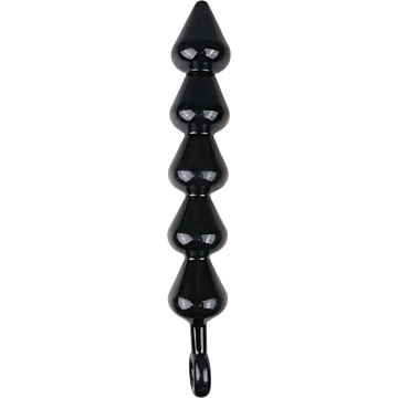 XR Master Series XL Black TPE Anal Beads.