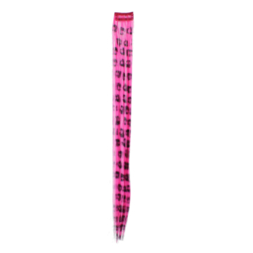 Wildly Chic Pink Leopard Hair Extensions.