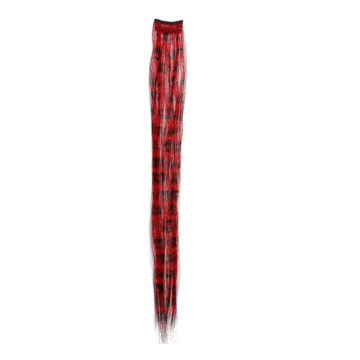 WildlyChic Red Leopard Hair Extension.