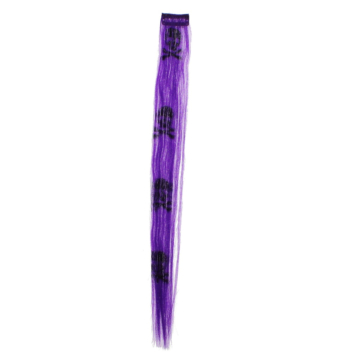 Bold.Purple.Skull Hair Extensions