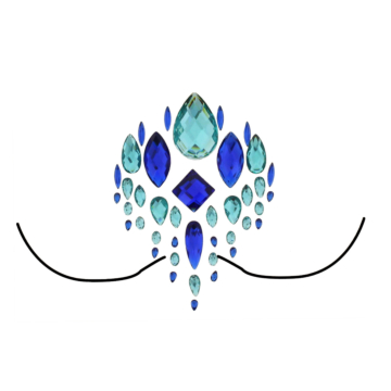 Boob Gems Blue Crystal