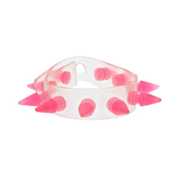 Zac'sAlterEgo PinkSpikedUVBracelet.