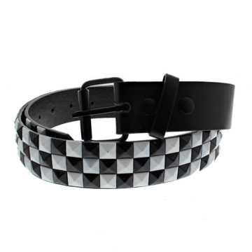 Kinksters Chess Belt White Leather