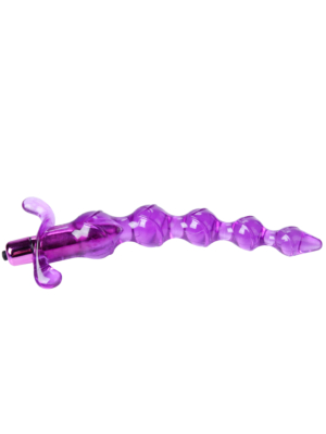 Purple Kinksters Vibrating Anal Balls - 19cm