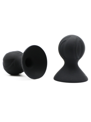 Kinksters Black Silicone Nipple Cups - Set of 2