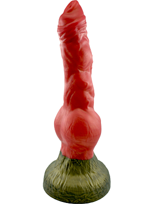 Fantasy Beasts Red/Green Silicone Dildo by Guilty Toys