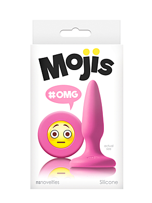 NS NOVELTIES Pump up the Party with Mojis Plug #OMG Pink Silicone
