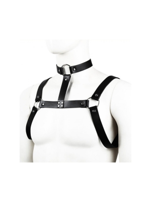 Kinksters Black Harness with Collar