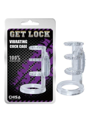 Experience Intense Pleasure with Chisa's Clear Vibrating Lock Cage