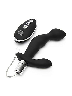 Fifty Shades Black Prostate Vibe - Remote Control