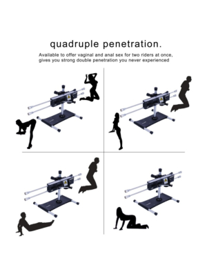 Experience Quad Penetration with Hismith's APP-Controlled Sex Machine