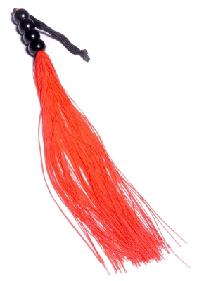 Kinksters' Red Silicone Whip - 14" Fetish Flogger